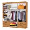 Guarda-Roupa Casal Genova 6 Portas 4 Gavetas Cinamomo - Carioca Móveis