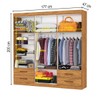 Guarda-Roupa Casal Genova 6 Portas 4 Gavetas Cinamomo - Carioca Móveis