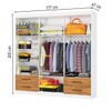 Guarda-Roupa Casal Genova 6 Portas 4 Gavetas Branco/Cinamomo - Carioca Móveis