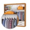 Guarda-Roupa Casal Genova 6 Portas 4 Gavetas Cinamomo/Off White - Carioca Móveis