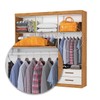 Guarda-Roupa Casal Genova 6 Portas 4 Gavetas com Espelho Cinamomo/Off White - Carioca Móveis