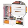 Guarda-Roupa Solteiro Aurora 6 Portas 2 Gavetas 22116 Branco - Carioca Móveis