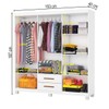 Guarda-Roupa Solteiro Aurora 6 Portas 2 Gavetas 22116 Branco - Carioca Móveis