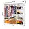 Guarda-Roupa Solteiro Aurora 6 Portas 2 Gavetas 22116 Branco/Cinamomo - Carioca Móveis