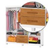 Guarda-Roupa Solteiro Aurora 6 Portas 2 Gavetas 22116 Branco/Cinamomo - Carioca Móveis