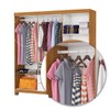 Guarda-Roupa Solteiro Aurora 6 Portas 2 Gavetas 22116 Cinamomo/Branco - Carioca Móveis