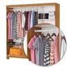 Guarda-Roupa Solteiro Aurora 6 Portas 2 Gavetas com Espelho 22117 Cinamomo - Carioca Móveis