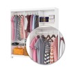 Guarda-Roupa Solteiro Aurora 6 Portas 2 Gavetas com Espelho 22117 Branco/Cinamomo - Carioca Móveis