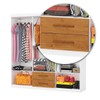 Guarda-Roupa Solteiro Aurora 6 Portas 2 Gavetas Branco/Cinamomo - Carioca Móveis