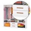 Guarda-Roupa Solteiro Aurora 6 Portas 2 Gavetas com Espelho Branco - Carioca Móveis