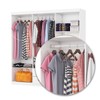 Guarda-Roupa Solteiro Aurora 6 Portas 2 Gavetas com Espelho Branco - Carioca Móveis