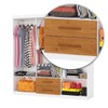Guarda-Roupa Solteiro Aurora 6 Portas 2 Gavetas com Espelho Branco/Cinamomo - Carioca Móveis