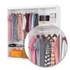 Guarda-Roupa Solteiro Aurora 6 Portas 2 Gavetas com Espelho Branco/Cinamomo - Carioca Móveis