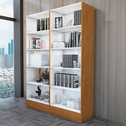 Estante para Livros Duda 8 Prateleiras Cinamomo - Carioca Móveis