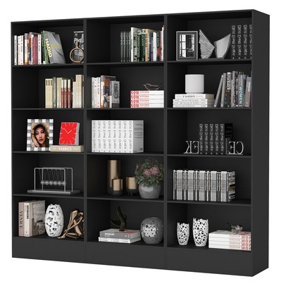 Estante para Livros Duda 12 Prateleiras Preto - Carioca Móvies