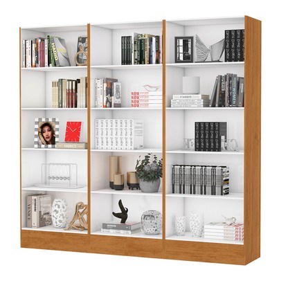 Estante para Livros Duda 12 Prateleiras Cinamomo - Carioca Móvies