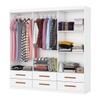 Guarda-Roupa Solteiro Denver 6 Portas 6 Gavetas Branco - Carioca Móveis