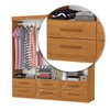 Guarda-Roupa Solteiro Denver 6 Portas 6 Gavetas Cinamomo - Carioca Móveis