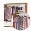 Guarda-Roupa Solteiro Denver 6 Portas 6 Gavetas com Espelho Cinamomo/Branco - Carioca Móveis