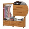 Guarda-Roupa Solteiro Denver 6 Portas 6 Gavetas 22120 Cinamomo - Carioca Móveis