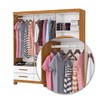 Guarda-Roupa Solteiro Denver 6 Portas 6 Gavetas 22120 Cinamomo/Branco - Carioca Móveis
