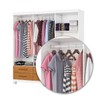Guarda-Roupa Solteiro Denver 6 Portas 6 Gavetas com Espelho 22121 Branco/Cinamomo - Carioca Móveis