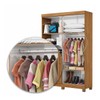 Guarda-Roupa Solteiro Genova 4 Portas 2 Gavetas com Espelho 22113 Cinamomo - Carioca Móveies