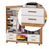 Guarda-Roupa Casal Genova 6 Portas 4 Gavetas 22110 Cinamomo/Off White - Carioca Móveis
