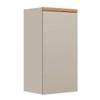 Armário Aéreo Cozinha 40 Cm Allure 1 Porta 1 Prateleira Jequitibá/Gris - Linea Brasil