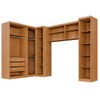 Guarda-Roupa Casal Modulado Dionísio 9 Portas 3 Gavetas Cinamomo/Off Arenas - Pnr Móveis