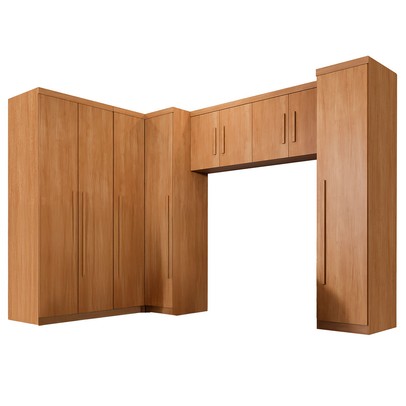 Guarda-Roupa Casal Modulado Dionísio 9 Portas 3 Gavetas Cinamomo - Pnr Móveis