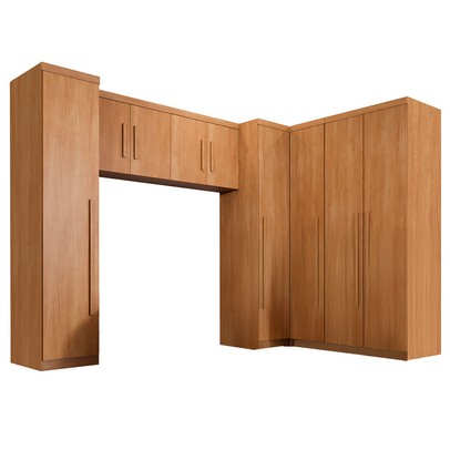 Guarda-Roupa Casal Modulado Dionísio 9 Portas 3 Gavetas Cinamomo - Pnr Móveis