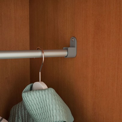 Closet Luna 4 Gavetas 8 Prateleiras Creme/Freijó - Politorno