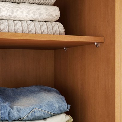 Guarda-Roupa Casal Luna 12 Portas 4 Gavetas Creme/Freijó - Politorno