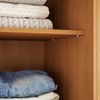 Closet Luna 4 Gavetas 5 Prateleiras Creme/Freijó - Politorno