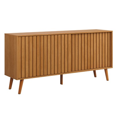 Balcão Buffet Duna 2 Portas Ripado Nature - Tebarrot