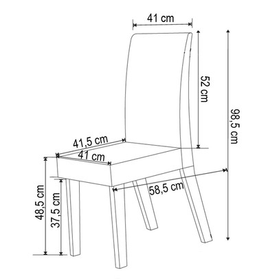 Canto Alemão Victor com 2 Cadeiras Mel/Blonde/Linho Bronze - Viero Móveis
