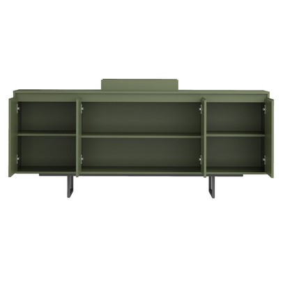 Balcão Buffet Serra do Mar 4 Portas 3 Prateleiras com Bandeja Menta - Artely Móveis