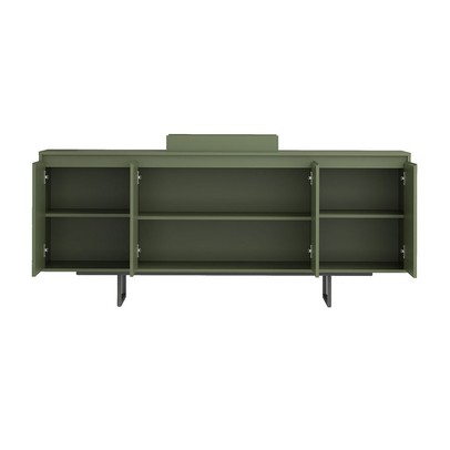 Balcão Buffet Serra do Mar 4 Portas 3 Prateleiras com Bandeja Menta - Artely Móveis