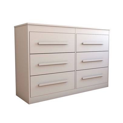 Cômoda Europa 6 Gavetas 100% Mdf Branco - Panorama Móveis