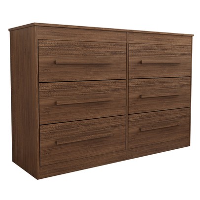 Cômoda Europa 6 Gavetas 100% Mdf Castanho - Panorama Móveis