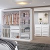 Guarda-Roupa Casal Europa 3 Portas 2 Gavetas e Cômoda 6 Gavetas 100% Mdf Branco - Panorama Móveis