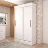 Guarda-Roupa Solteiro Europa 2 Portas 2 Gavetas e Cômoda 6 Gavetas Branco - Panorama Móveis