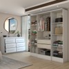 Guarda-Roupa Casal Europa 4 Portas 2 Gavetas e Cômoda 6 Gavetas Branco - Panorama Móveis