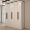 Guarda-Roupa Casal Europa 6 Portas 2 Gavetas e Cômoda 6 Gavetas 100% Mdf Branco - Panorama Móveis