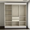 Guarda-Roupa Casal Europa 6 Portas 2 Gavetas 100% Mdf Branco - Panorama Móveis