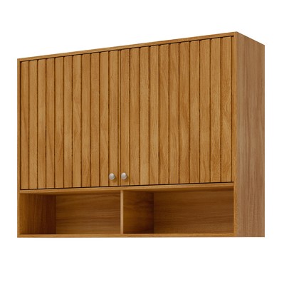 Armário Aéreo Cozinha 120 Cm Divina 2 Portas Cinamomo - Mgm Móveis