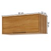 Armário Aéreo Cozinha 80 Cm Divina 1 Porta Cinamomo - Mgm Móveis