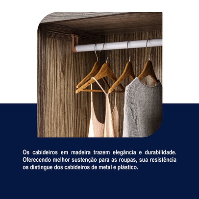 Guarda-Roupa Casal Grécia 3 Portas 4 Gavetas com Espelho Imbuia Natural - Rodmoveis