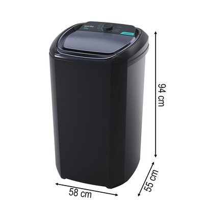 Máquina de Lavar Comfort Lwbe100t3 10kg 127v Black - Wanke